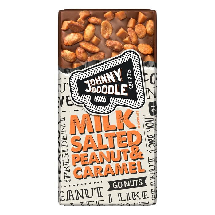 Johnny Doodle Milk Chocolate Salted Peanut & Caramel 150 g (150g)