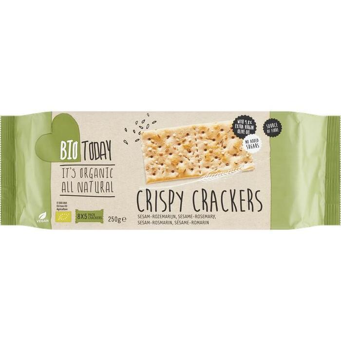 BioToday Crispy cracker sesam rozemarijn (250g)