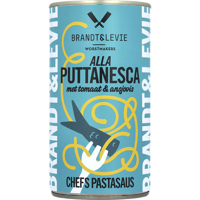 Brandt & Levie Pastasaus puttanesca met ansjovis (500g)