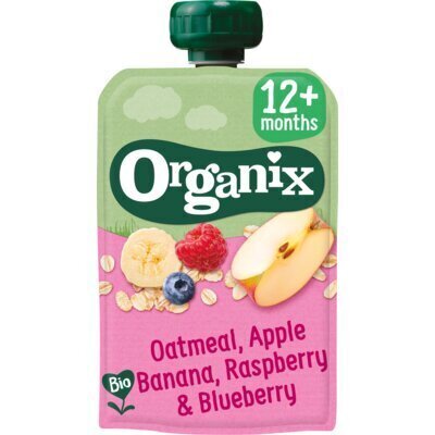 Organix Knijpfruit haver appel banaan 6-36 m (Zak, 100g)
