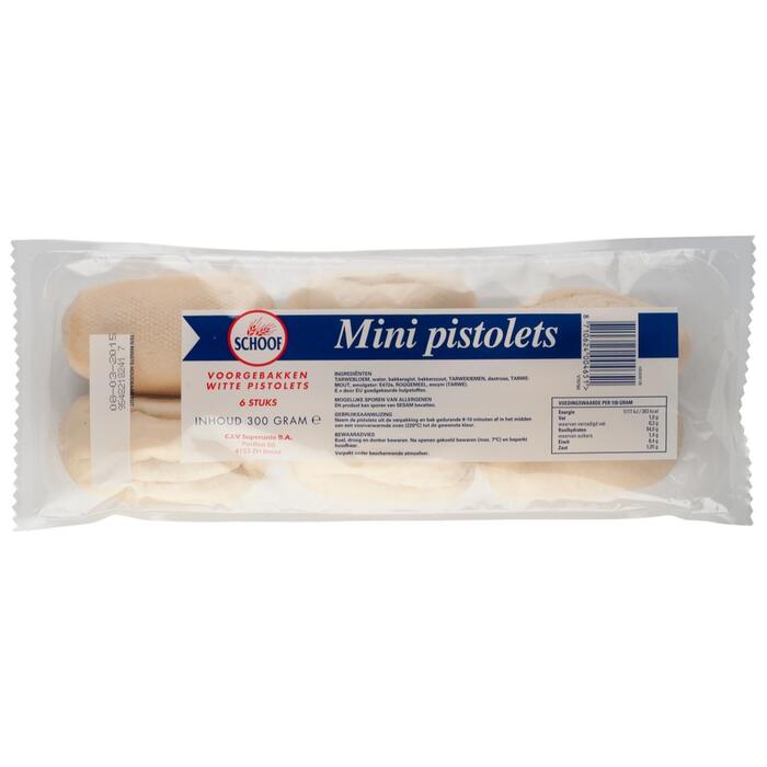 Schoof Mini Pistolets 6 Stuks 300 g (Stuk, 300g)
