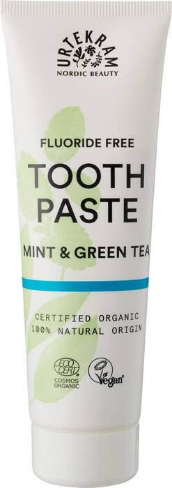 Groene thee mint tandpasta (z. fluoride) (75ml)