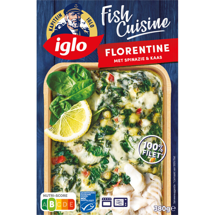 Fish Cuisine Florentine met Spinazie & Kaas (Doos, 380g)
