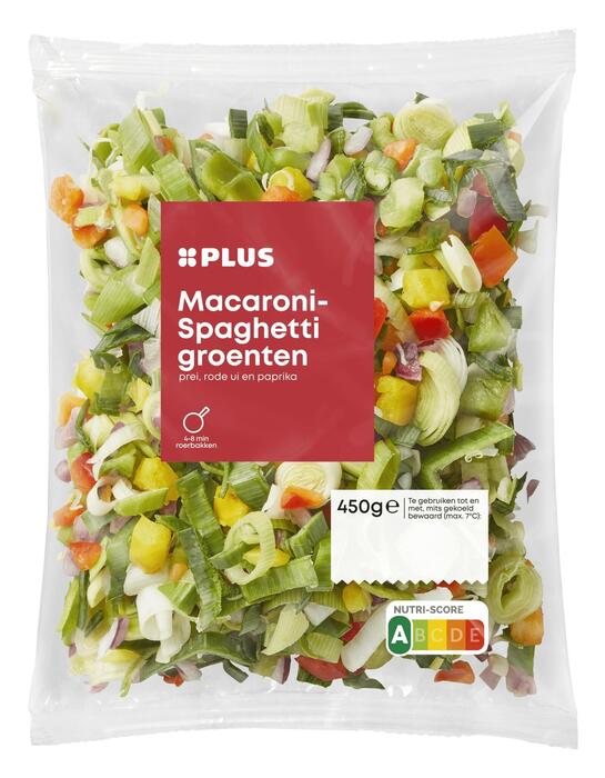 PLUS Macaroni-spaghetti groenten (Zak, 450g)