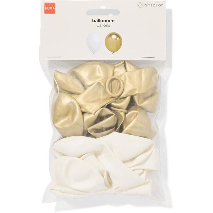 HEMA Ballonnen goud 20x23cm
