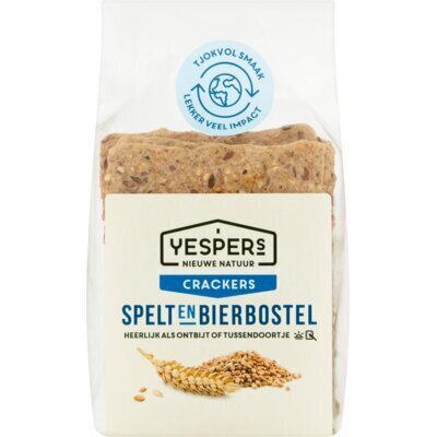Yespers Crackers spelt & bierbostel (175g)