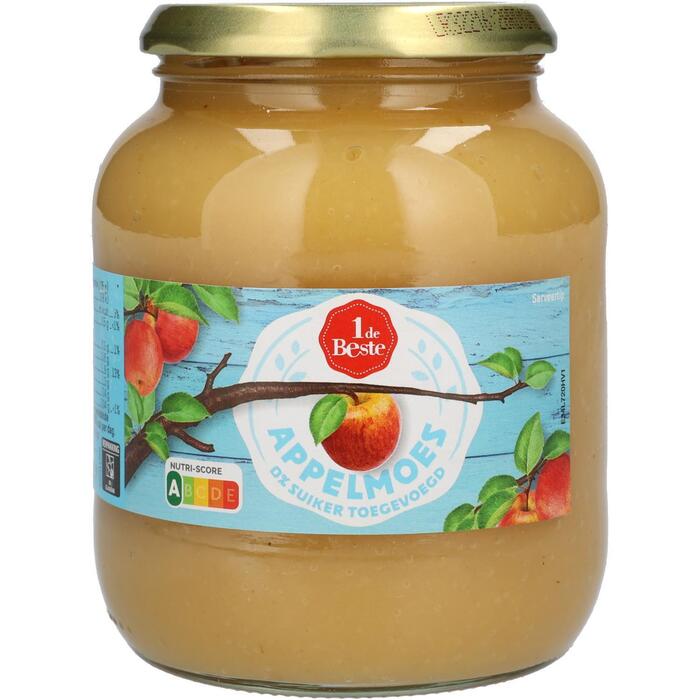 1 de Beste Appelmoes 0% toegevoegde suiker (710g)