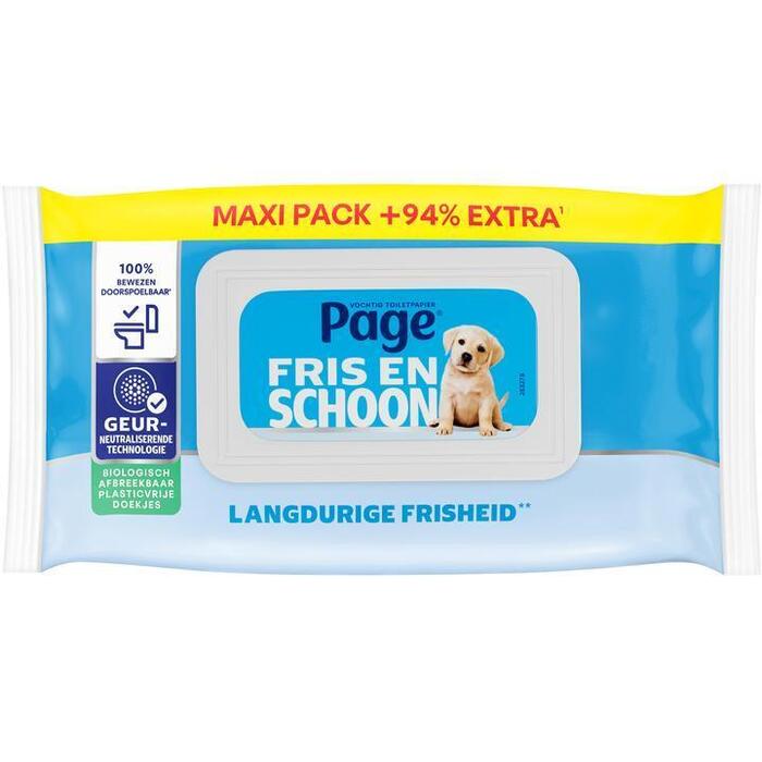Page Compleet Schoon Vochtig Toiletpapier Maxi