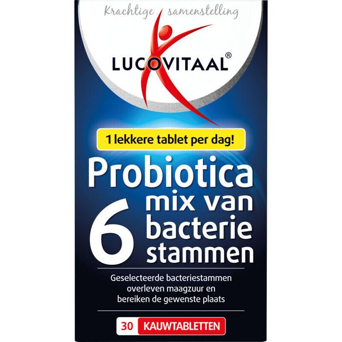 Lucovitaal Probiotica kauwtabletten 30 stuks (30 × 1.5g)