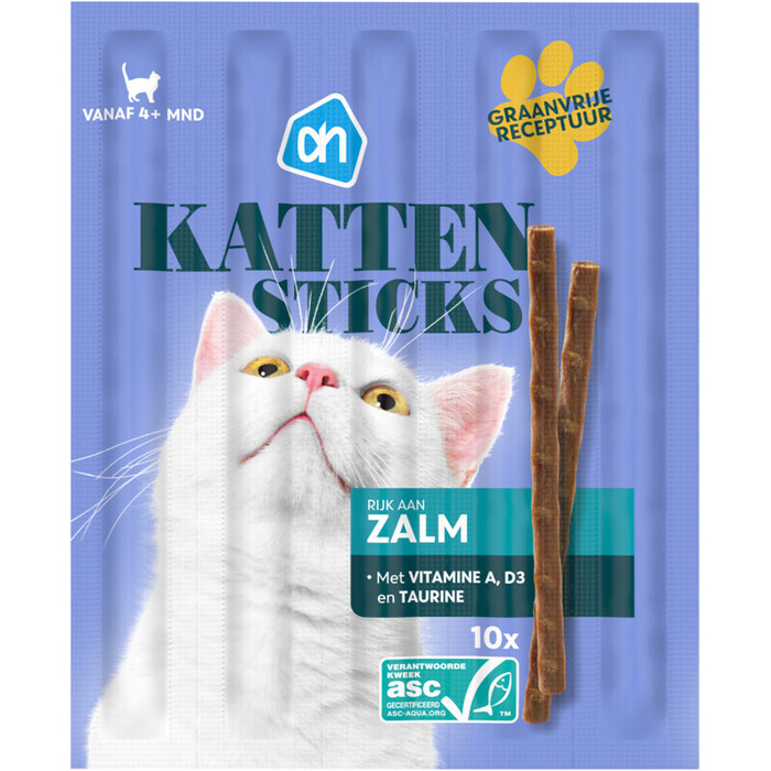 AH Kattensticks met zalm (50g)