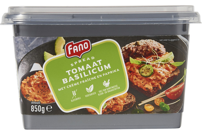 Spread tomaat basilicum (850g)