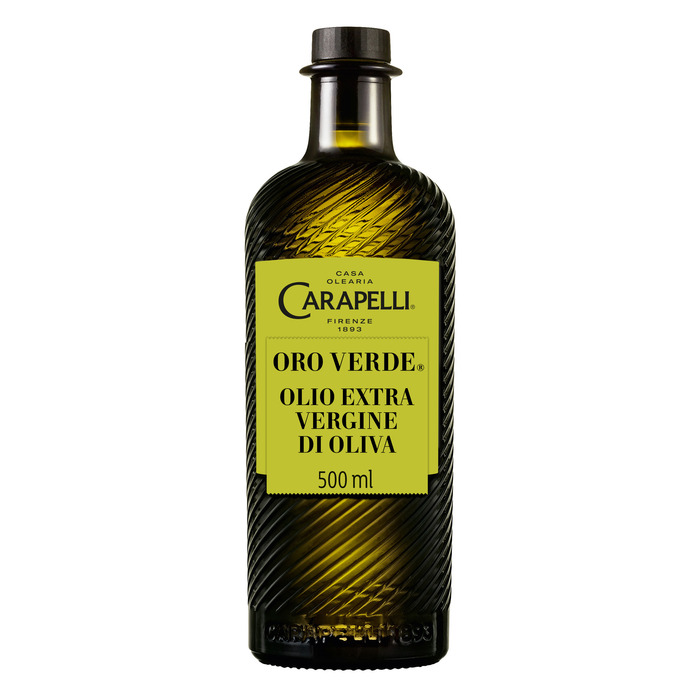 Carapelli Oro Verde Extra Olijfolie van de Eerste Persing 500 ml (Fles, 0.5L)