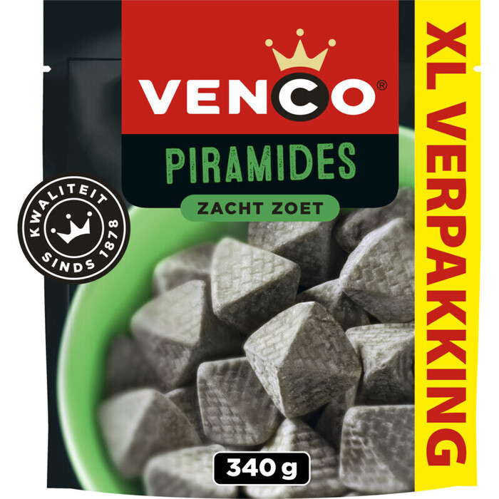 Venco Piramides Zacht Zoet XL Verpakking 340 g (340g)