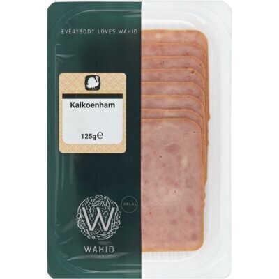 Wahid Kalkoen Ham 125 g (Stuk, 125g)