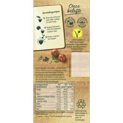 Drinkbouillon Tomaat (5 zakjes x 8.1g) (doos, 5 × 8.1g)