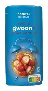 g'woon Beschuit naturel (125g)