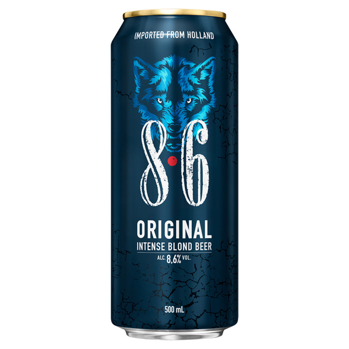 8.6 Original intense blond beer 4-pack (4 × 0.5L)