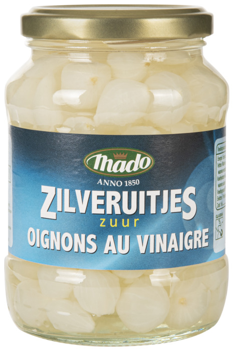 Mado Zilveruitjes zuur in azijn (320g)