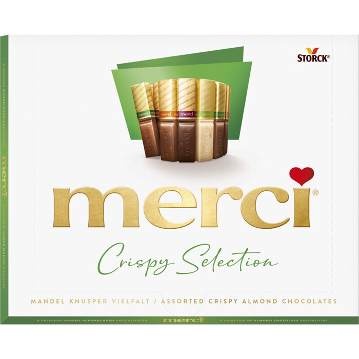 Merci Finest Selection Crispy Almond (doos, 250g)