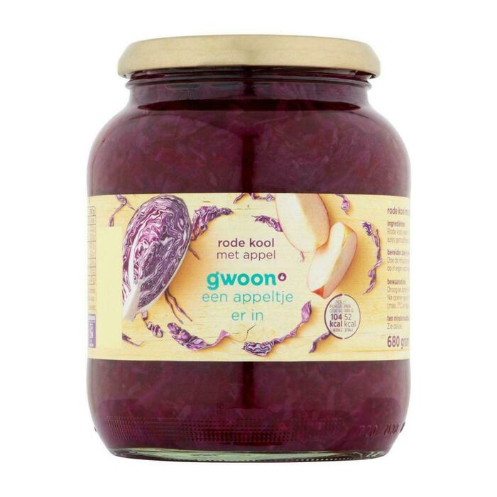 g'woon Rode kool met appel (680g)