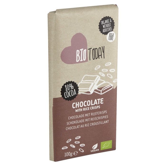 Bio Today Chocolade Rice Crisp 100g (100g)