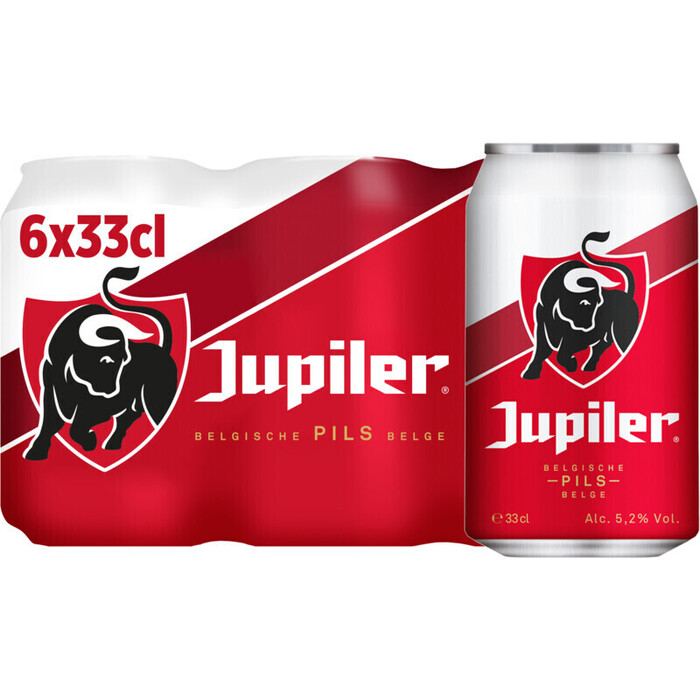 Jupiler Belgisch pils (6 × 33cl)