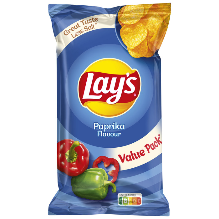 Lay's Paprika Chips 275 gr (zak (overig), 275g)