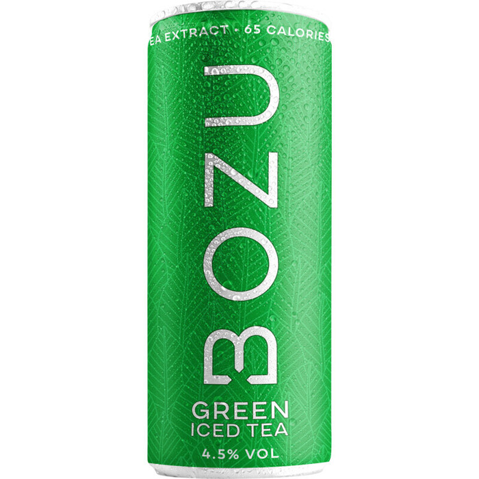 Bozu Hard iced tea green (250ml)
