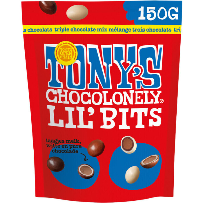 Tony's Chocolonely Lil'bits triple chocolate (150g)