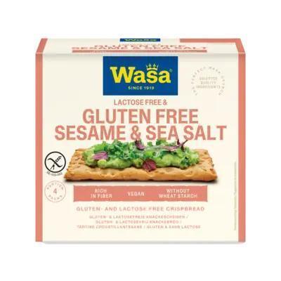 Wasa Glutenfree sesam & zeezout (Doos, 240g)