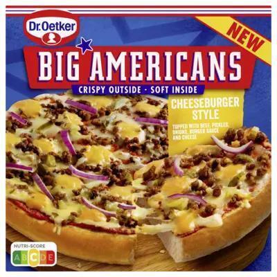 Dr. Oetker Big Americans Pizza Cheeseburger Style 444 g (443g)
