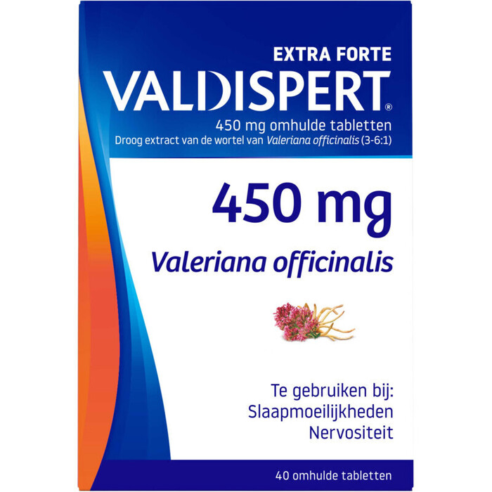 Valdispert Extra forte 450 mg tabletten (Doos, 40g)