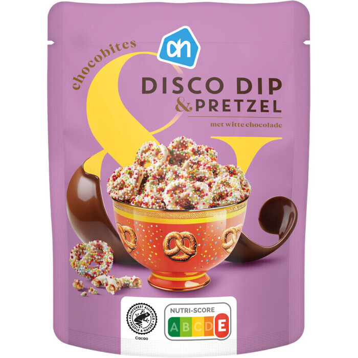 AH Chocobites disco dip & pretzel (125g)