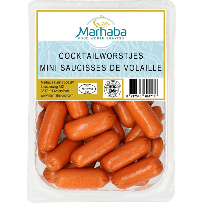Halal cocktailworstjes (400g)