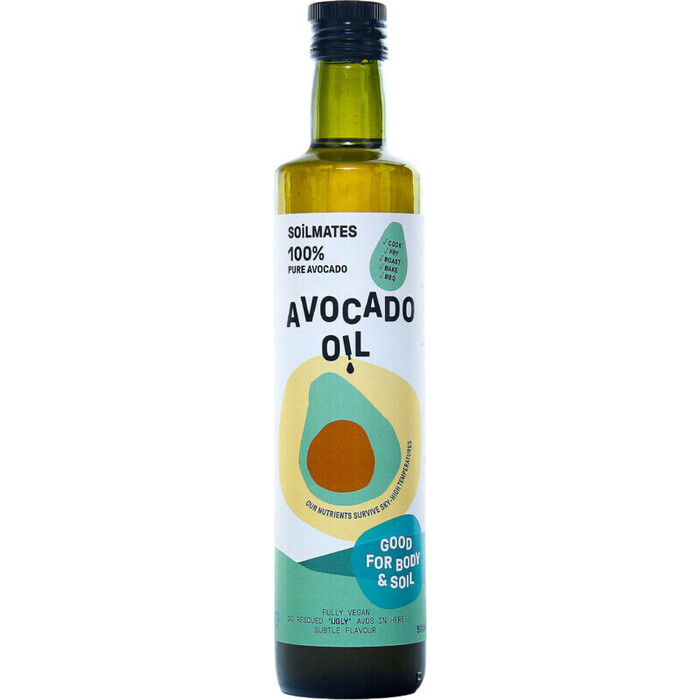 Healthy oil avocado olie (glazen fles, 0.5L)
