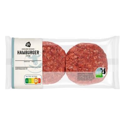 AH Ah runder hamburger 4st (4 × 100g)