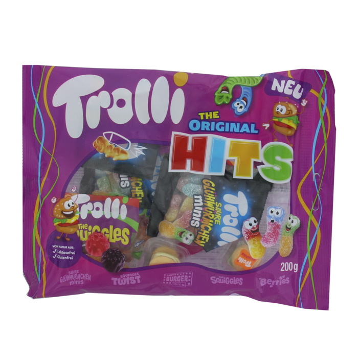 Trolli The Original Hits Fruitgom 10 Stuks 200g (10 × 20g)