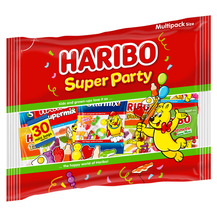 Haribo Super Party Uitdeelzakjes 480 g (480g)