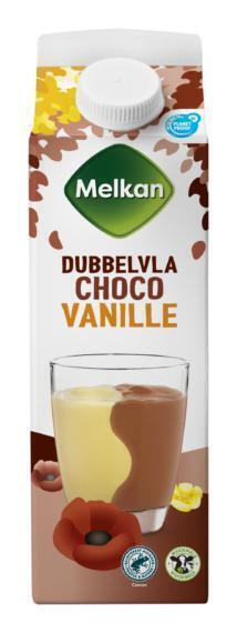 Melkan dubbelvla vanille choco 1 liter (1L)