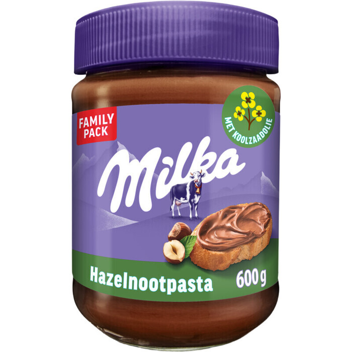 Milka Hazelnootpasta 600 g (Pot, 600g)