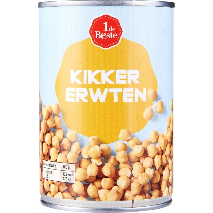 1 de Beste Kikkererwten (410g)
