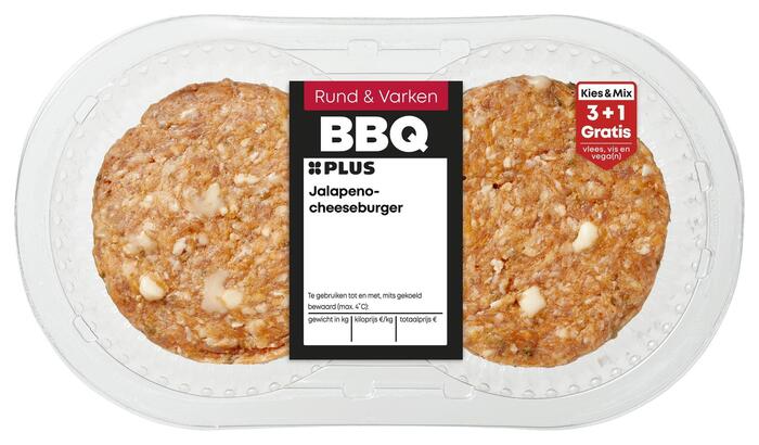 PLUS Jalapeno-cheeseburger (2 × 100g)