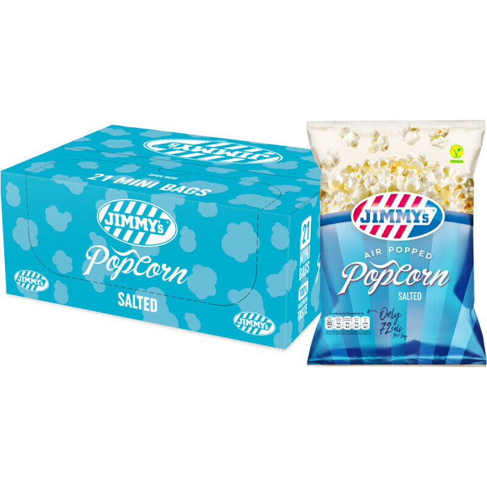 Jimmy's Popcorn salted portie (21 × 17g)