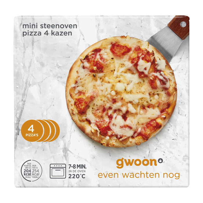 Mini steenoven pizza 4 kazen