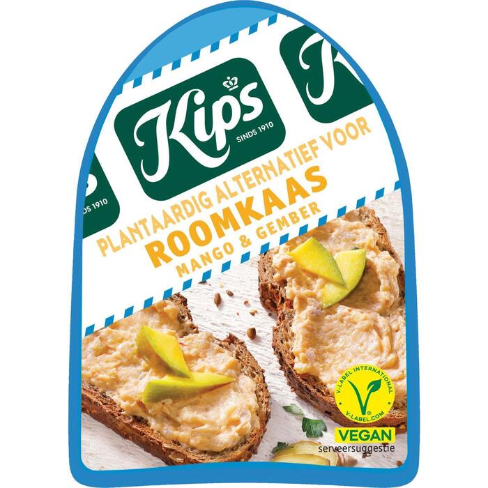 Roomkaas vega mango en gember (125g)