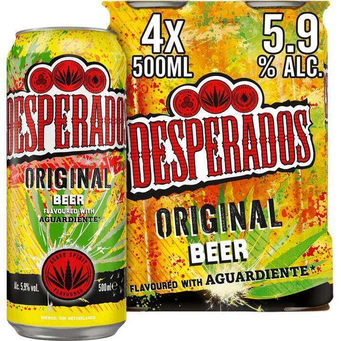 Desperados Original Bier Blik 4 x 500 ml (Set, 2L)