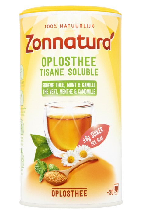 Oplosthee groen pepermunt (Blik, 30 × 6.67g)