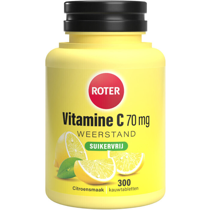 Roter Vitamine C 70 mg kauwtabletten citroen (300 × 0.3g)