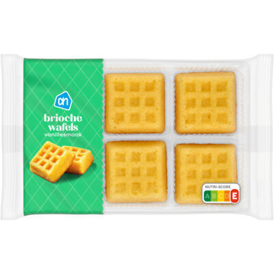 AH Brioche wafels vanillesmaak (165g)