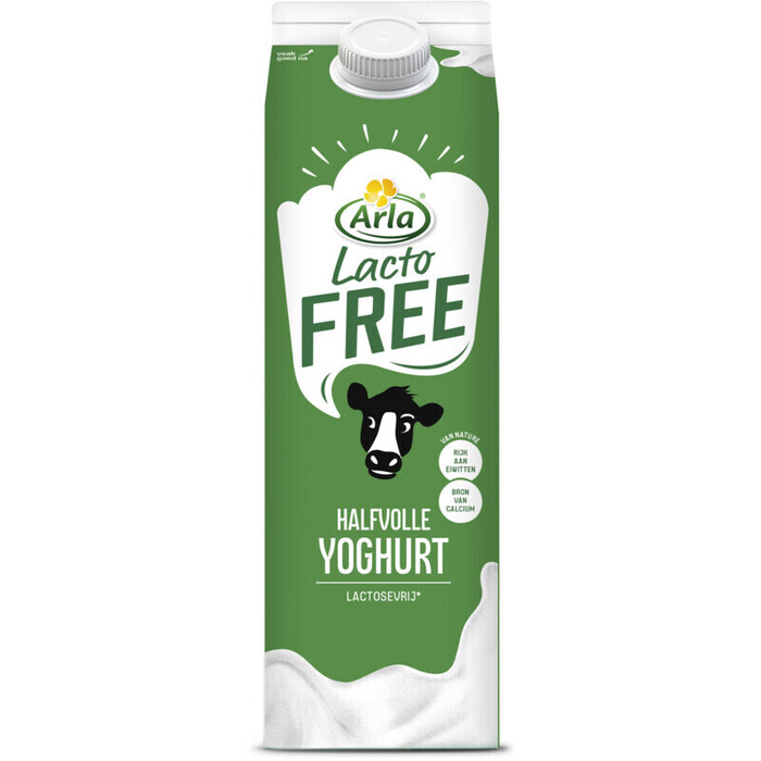 Lactofree Halfvolle Yoghurt (Pak, 1L)